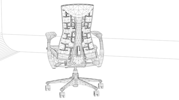 3d herman miller embody office chair model - Herman Miller Embody Chair by mrviz